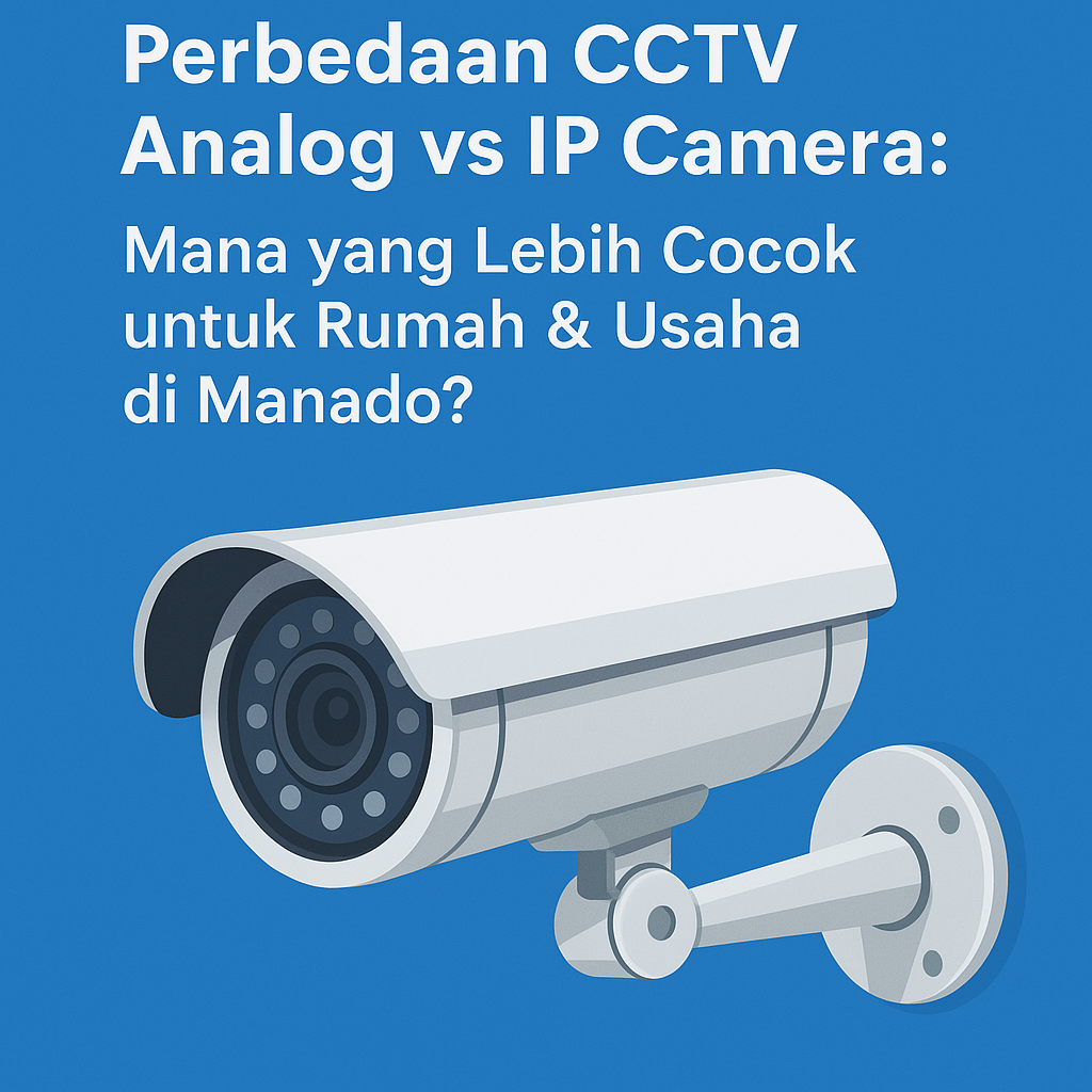 Perbedaan CCTV Analog vs IP Camera: Mana yang Lebih Cocok untuk Rumah & Usaha di Manado?